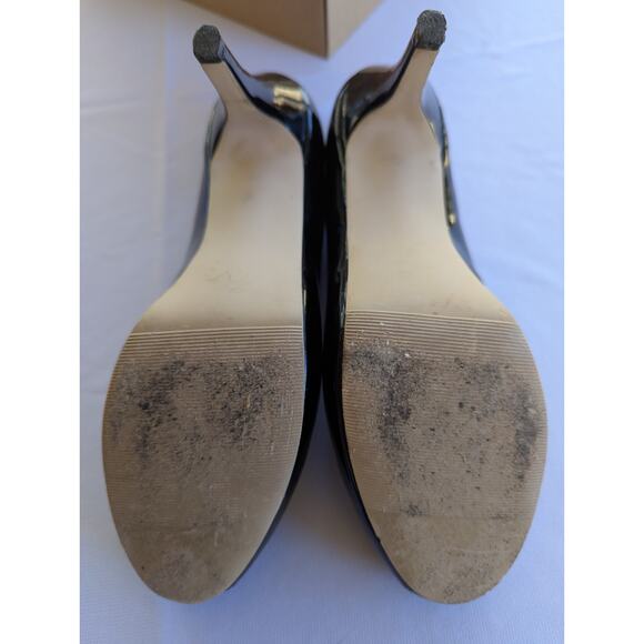 Madden Girl Shiny Patent Leather Heels Black Women Size 8.5 M 3 inch heel - Picture 9 of 9